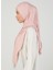 Fermuarlı Viskon Hijab - Pudra - Ecardin 3
