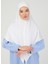 Fermuarlı Viskon Hijab - Krem - Ecardin 2