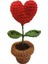 Tamamen Başlayan Örme Flowerpot'u Tığ Işi Öğrenmeyi Öğren (Yurt Dışından) 1