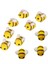 10X Bumble Bee Süs Mini El Sanatları Arılar El Yapımı Dekortave Yün Keçe Arı Diy Sarı (Yurt Dışından) 4
