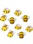 10X Bumble Bee Süs Mini El Sanatları Arılar El Yapımı Dekortave Yün Keçe Arı Diy Sarı (Yurt Dışından) 5