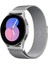 Samsung Galaxy Watch 3 41MM / Wach Active 2 40MM-44MM / Watch 42MM Uyumlu Metal Hasır Kordon Manyetik Metal Hasır Örgü 1