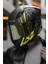 Rapıd Race Raven Mat Siyah-Gri-Neon Sarı Kask C4 2