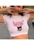 Harajuku Fashion Anime Kuromi Sanrio Yarım Beyaz Kadın T-Shirt 1