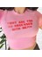 Pembe Why Are You So Obsessed Yarım T-Shirt 1
