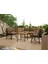 Bella Balkon Cafe Bahçe Takımı Metal Koltuk Takımı Bahçe Mobilyası Çay Seti 2+1+1+Sehpa 3
