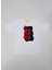 Baskılı Beyaz Erkek Çocuk T-Shirt HRBTXT010 3