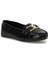 Miss F DW23003 3pr Siyah Kadın Loafer 2