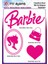 Ütü ile Yapışan Tekstil Dtf Transfer Baskı Barbie 1