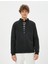 Fermuarlı Sweatshirt Cep Detaylı Yuvarlak Yaka Çıtçıt Düğmeli 3