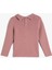 Basic Sweatshirt Dik Işlemeli Yaka Arkadan Düğmeli Uzun Kollu 2