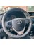 Toyota Corolla 2013-2018 Araca Özel Direksiyon Kılıfı (Noktalı Düz Gri Dikişli) 3