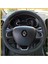 Renault Clio 4 Faz 2 Araca Özel Direksiyon Kılıfı (Gri Dikiş) 1