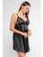 Vos Versa Ince Askılı Mini Saten Gecelik GC0020 1