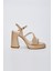 Noemine Kadın Nude Rugan Vegan Topuklu Sandalet 292 396-1905 Bn Sndlt Y23 4