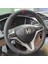 Honda Civic Fd6 Araca Özel Direksiyon Kılıfı (Noktalı Düz Kırmızı Yüzüklü) 3