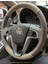 Hyundai I20 Araca Özel Direksiyon Kılıfı (Kahverengi Krem) 2
