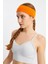 Turuncu Kadın Pamuklu Penye, Kaymaz, Terletmez, Ultra Hafif, Spor Saç Bandı Bandana 3