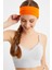 Turuncu Kadın Pamuklu Penye, Kaymaz, Terletmez, Ultra Hafif, Spor Saç Bandı Bandana 4