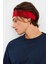 Kırmızı Erkek Pamuklu Penye, Kaymaz, Terletmez, Ultra Hafif, Spor Saç Bandı Bandana 4