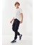 Gabardin Sıkma Paça Regular Fit Kargo Stil Uzun Pantolon Lacivert 3