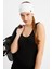 Beyaz Kadın Pamuklu Kaşkorse, Kaymaz, Terletmez, Ultra Hafif, Spor Saç Bandı Bandana Buff 2