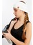 Beyaz Kadın Pamuklu Kaşkorse, Kaymaz, Terletmez, Ultra Hafif, Spor Saç Bandı Bandana Buff 3