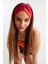 Turuncu-Fuşya Kadın Trend Style Pamuklu Penye, Kaymaz, Yumuşak, Esnek, Saç Bandı Bandana 1