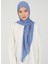 Fermuarlı Viskon Hijab - Kot Mavi - Ecardin 2