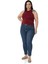 Büyük Beden Önü ve Yanları Drapeli Halter Yaka Bordo Body 2