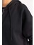 Oversize Fit Kapüşonlu Kalın Kumaş Hırka V7995AZ23WN 5