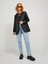 Kruvaze Yaka Siyah Kadın Blazer Ceket 12227940 2