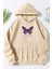 Unisex Oversize Dream Butterfly Baskılı Sweatshirt 1