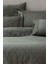 Ahter Çift Kişilik Nevresim Takımı %100 Organik Pamuk Saten Brodeli Yeşil 200X220 cm 2