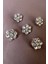 Papatya 5'li Set Gold Metal Üzeri Taş Düğme 1,4 cm 1