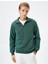 Yarım Fermuarlı Sweatshirt Dik Yaka Uzun Kollu 1