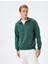 Yarım Fermuarlı Sweatshirt Dik Yaka Uzun Kollu 3