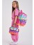 Kids Pembe Rengarenk Dondurma Desenli 3’Lü Okul Çanta Seti Set0123731 1