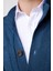Erkek Slim Fit Dik Yaka Düğmeli Çift Cepli Petrol Yeşili Hırka 4