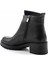 Siyah Leather Kadın Bot & Bootie K02531230203 3