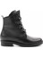 Siyah Hakiki Deri Kadın Bot & Bootie K02531206503 2