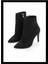 Siyah Süet Kadın Bot & Bootie K02204500102 1