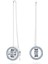 5663498 Swarovski Küpe Hollow Drop Earringslong, Blue, Rhodium Plated 1