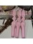 Iv Candles Homedecor Pudra Pembe 3'lü Orta Burgulu Şamdan Mumu 5
