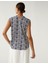 V Yaka Saten Popover Bluz 5
