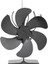 5-7 Bıçak Ahşap Fan Şömine Ateşi Heat Güç Hava Sirkülatörü 165X188MM 6 Blade (Yurt Dışından) 1