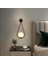 1x Modern LED Duvar Işık Lambası Koridor Sundurma Yatak Odası Accation Fikstür Siyah (Yurt Dışından) 1