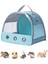 Pet Taşıyıcı Çanta Taşınabilir Yumuşak Katlanabilir Kedi Paket Seyahat Nefes Alabilir Çanta Mavi (Yurt Dışından) 5