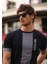 Baskılı Slim Fit Erkek Tişört Bisiklet Yaka T-Shirt %100 Pamuk 2