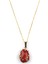 Red Jasper Doğal Taş Gold Renkli Kolye 1